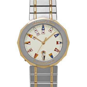 コルム アドミラルズカップ 99.810.21/V52B アイボリー メンズ 時計 【中古】【wristwatch】