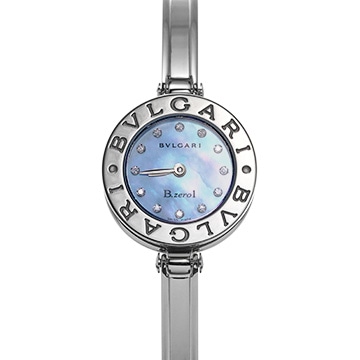ブルガリ ビーゼロワン BZ22S ブルーシェル/ダイヤモンド レディース 時計 【中古】【wristwatch】