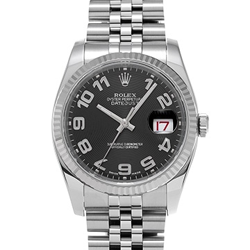 ロレックス デイトジャスト 116234 ブラックコンセントリック メンズ 時計 【中古】【wristwatch】