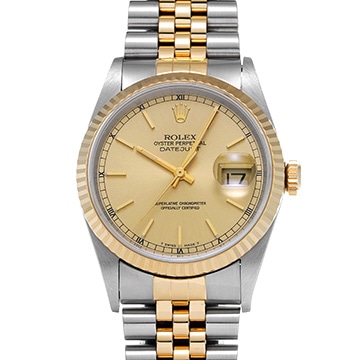 ロレックス デイトジャスト 16233 シャンパン メンズ 時計 【中古】【wristwatch】