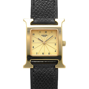 エルメス Hウォッチ HH1.201 シャンパン レディース 時計 【中古】【wristwatch】
