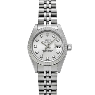 ロレックス デイトジャスト 79174G シルバー/ダイヤモンド レディース 時計 【中古】【wristwatch】