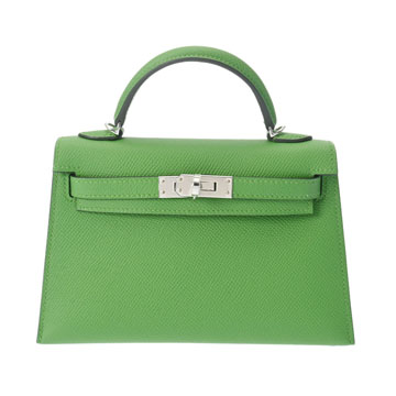 エルメス ミニケリー2 ヴェールユッカ ヴォーエプソン レディース バッグ 【未使用】【bag】