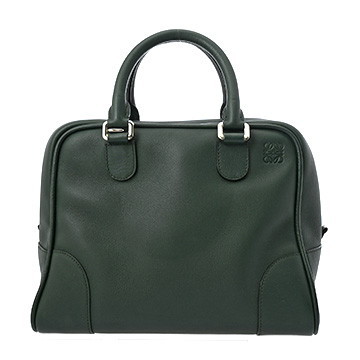 ロエベ アマソナ 75 グリーン カーフ レディース バッグ 【中古】【bag】