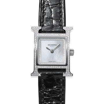 エルメス Hウォッチ HH1.132 ホワイトシェル レディース 時計 【中古】【wristwatch】