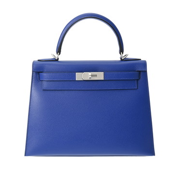 エルメス ケリー 28 外縫い 2WAY ブルーエレクトリック ヴォーエプソン レディース バッグ 【未使用】【bag】