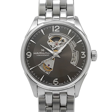 ハミルトン ジャズマスター オープンハート H32705181 グレー メンズ 時計 【中古】【wristwatch】