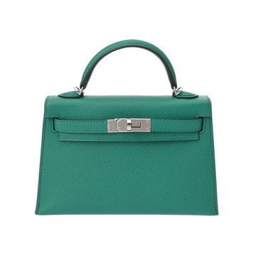 エルメス ミニケリー2 ヴェールジェイド ヴォーエプソン レディース バッグ 【中古】【bag】