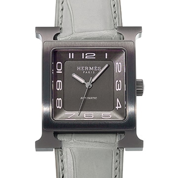 エルメス Hウォッチ HH5.841c グレー メンズ 時計 【中古】【wristwatch】
