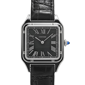 カルティエ サントス デュモン LM WSSA0046 ブラック メンズ 時計 【中古】【wristwatch】