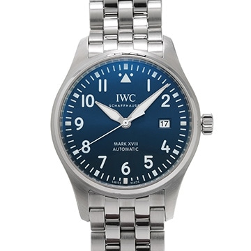 IWC マークXVIII マーク18 プティ・プランス IW327014 ブルー メンズ 時計 【中古】【wristwatch】