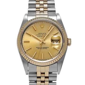ロレックス デイトジャスト 16233 シャンパン メンズ 時計 【中古】【wristwatch】