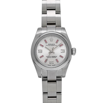 ロレックス オイスターパーペチュアル 26 176200 シルバー レディース 時計 【中古】【wristwatch】