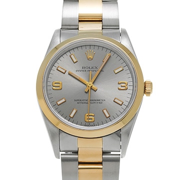 ロレックス オイスターパーペチュアル 14203 グレー メンズ 時計 【中古】【wristwatch】