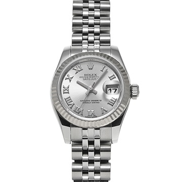ロレックス デイトジャスト 179174 グレー レディース 時計 【中古】【wristwatch】