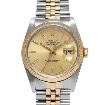ロレックス デイトジャスト 16233 シャンパン メンズ 時計 【中古】【wristwatch】