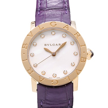 ブルガリ ブルガリブルガリ BBLP33WGL/12 ホワイトシェル/ダイヤモンド レディース 時計 【中古】【wristwatch】