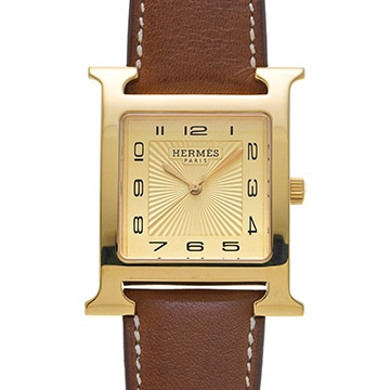エルメス Hウォッチ HH1.801 シャンパン レディース 時計 【中古】【wristwatch】