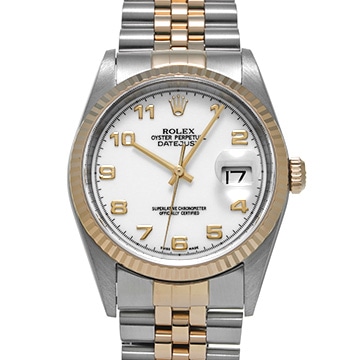 ロレックス デイトジャスト　 16233 ホワイト メンズ 時計 【中古】【wristwatch】