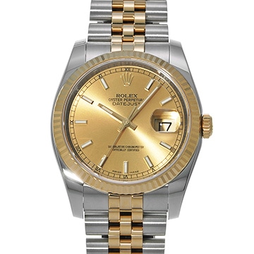 ロレックス デイトジャスト 116233 シャンパン メンズ 時計 【中古】【wristwatch】