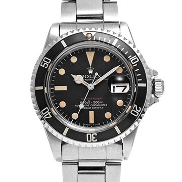 ロレックス 赤サブマリーナ デイト 1680 ブラック メンズ 時計 【中古】【wristwatch】