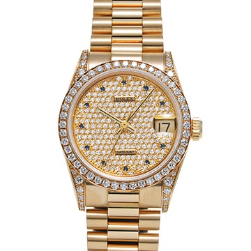 ロレックス デイトジャスト 68158 パヴェダイヤモンド ユニセックス 時計 【中古】【wristwatch】