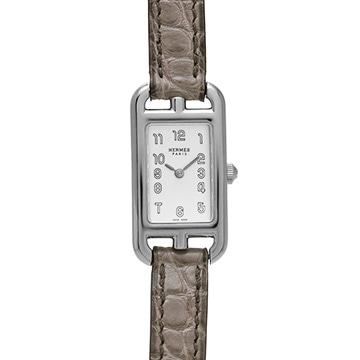エルメス ナンタケット NA2.110 シルバー レディース 時計 【中古】【wristwatch】