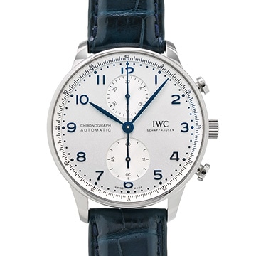 IWC ポルトギーゼ クロノグラフ IW371605 シルバー メンズ 時計 【中古】【wristwatch】