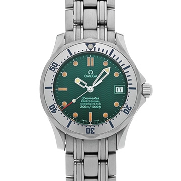 オメガ シーマスター プロフェッショナル 300 ジャック・マイヨール 1996 2553.41 グリーン メンズ 時計 【中古】【wristwatch】