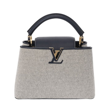 ルイ ヴィトン カプシーヌ BB 2WAY ネイビー M57555 キャンバス/レザー レディース バッグ 【中古】【bag】