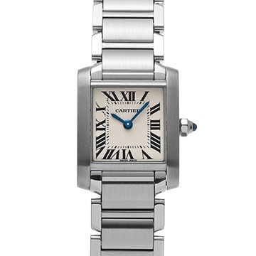 カルティエ タンクフランセーズ SM　 W51008Q3 シルバー レディース 時計 【中古】【wristwatch】