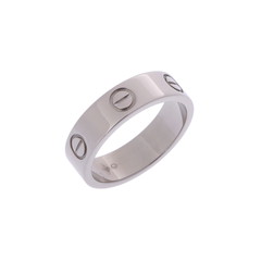 カルティエ ラブリング #55 シルバー K18ホワイトゴールド WG レディース ジュエリー 【中古】【jewelry】