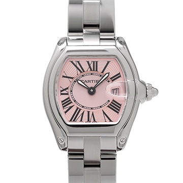 カルティエ ロードスター SM W62017V3 ピンク レディース 時計 【中古】【wristwatch】