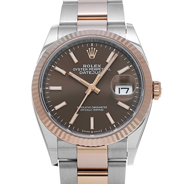 ロレックス デイトジャスト 36 126231 チョコレートブラウン メンズ 時計 【中古】【wristwatch】