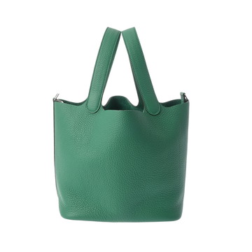 エルメス ピコタン ロック MM ヴェールヴェルティゴ トリヨンクレマンス レディース バッグ 【中古】【bag】