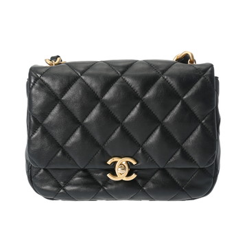 シャネル スモールフラップバッグ ブラック AS3206 ラムスキン レディース バッグ 【中古】【bag】