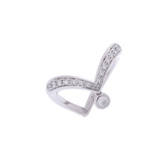 ピアジェ ハートリング #50 シルバー K18ホワイトゴールド WG レディース ジュエリー 【中古】【jewelry】