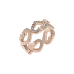 カルティエ Cハートリング #49 ゴールド K18イエローゴールド YG レディース ジュエリー 【中古】【jewelry】