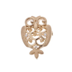タサキ フクロウブローチ/ペンダントトップ ゴールド K18イエローゴールド YG レディース ジュエリー 【中古】【jewelry】