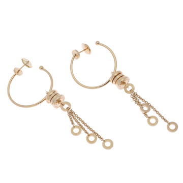 ブルガリ B.ZERO1 エレメント フープピアス ゴールド K18イエローゴールド YG レディース ジュエリー 【中古】【jewelry】
