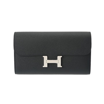 エルメス コンスタンスロング トゥーゴー ブラック ヴォーエプソン ユニセックス 財布 【未使用】【purse】