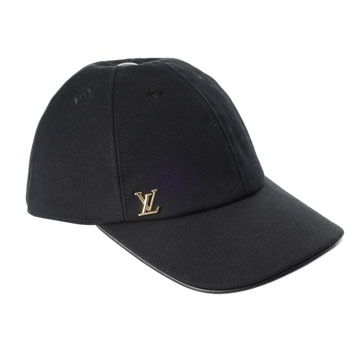 ルイ ヴィトン キャップ・LV アイコニック ブラック M7050L コットン レディース 帽子 【中古】【other】