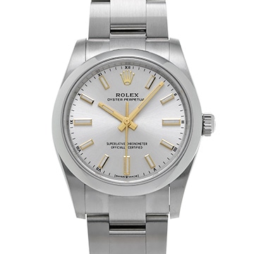ロレックス オイスターパーペチュアル 34 124200 シルバー ユニセックス 時計 【新品】【wristwatch】