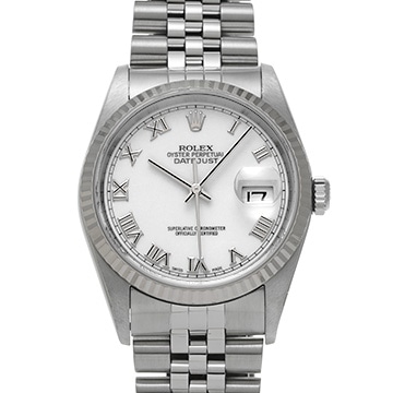 ロレックス デイトジャスト 16234 ホワイト メンズ 時計 【中古】【wristwatch】
