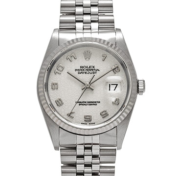 ロレックス デイトジャスト 16234 アイボリーコンピュータ メンズ 時計 【中古】【wristwatch】
