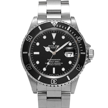ロレックス サブマリーナ デイト 16610 ブラック メンズ 時計 【中古】【wristwatch】