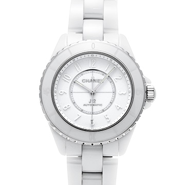 シャネル J12 ファントム キャリバー12.1 38MM H6186 ホワイトラッカー レディース 時計 【中古】【wristwatch】
