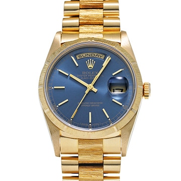 ロレックス デイデイト 36 18248 ブルー メンズ 時計 【中古】【wristwatch】