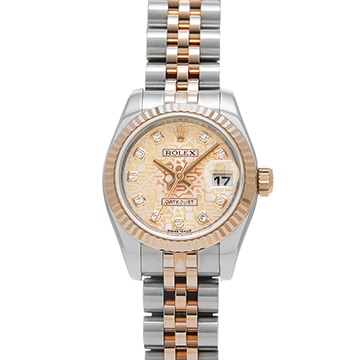 ロレックス デイトジャスト 179171G ピンクコンピュータ/ダイヤモンド レディース 時計 【中古】【wristwatch】