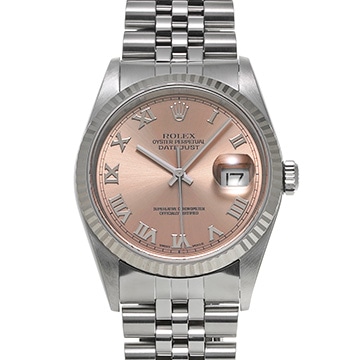 ロレックス デイトジャスト 16234 ピンク メンズ 時計 【中古】【wristwatch】